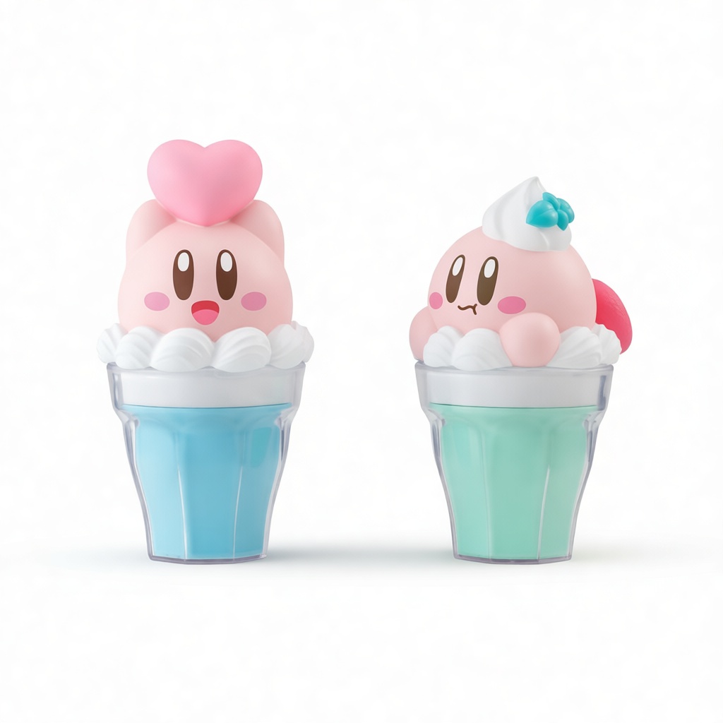 Kirby Dessert Figurines free 3D printable STL