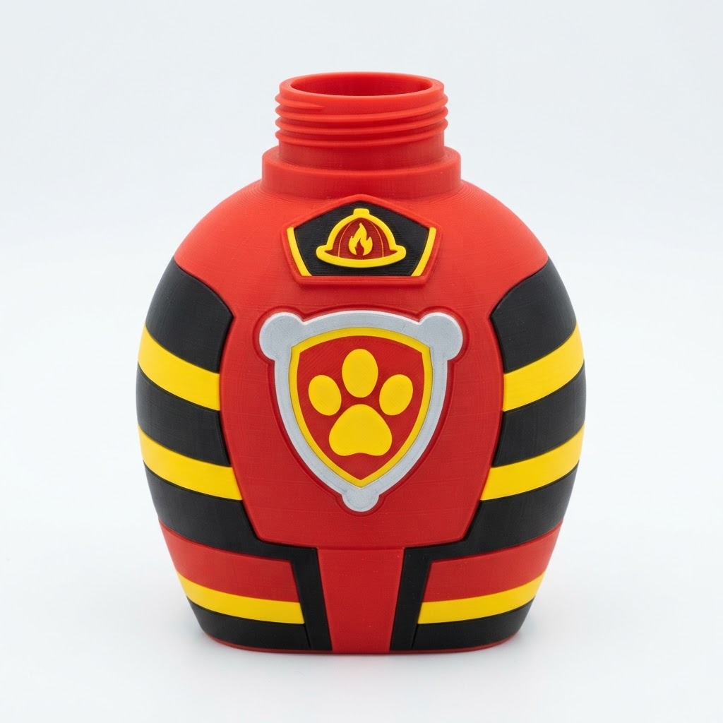 Firefighter Paw Patrol Bottle free 3D printable STL