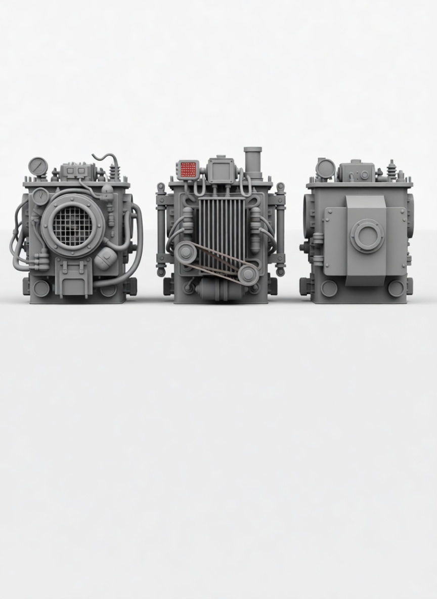 Industrial Transformer Models free 3D printable STL