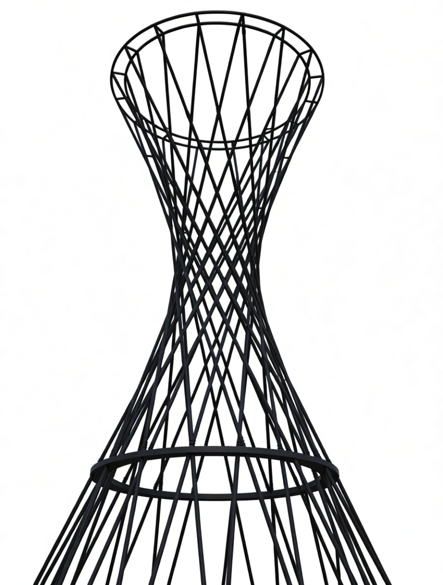 Hyperboloid Wireframe Sculpture free 3D printable STL