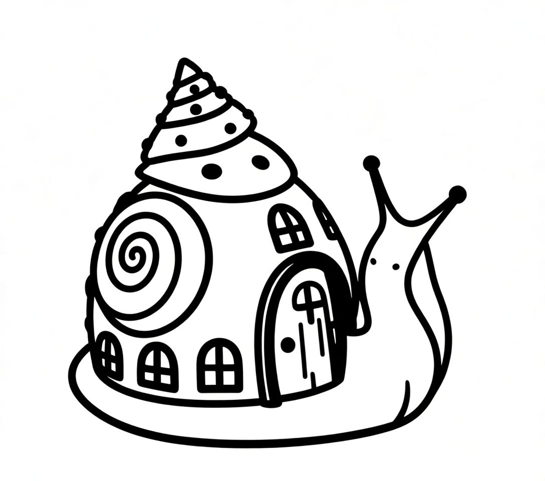 Snail House Model free 3D printable STL