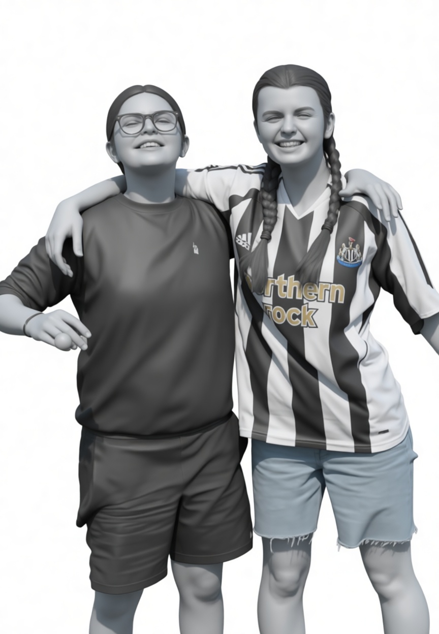 Two Girls 3D Model free 3D printable STL
