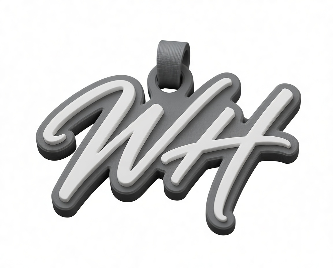WTF Text Pendant free 3D printable STL