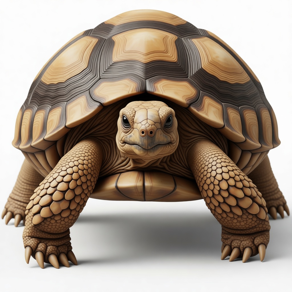 Leopard Tortoise Figurine free 3D printable STL