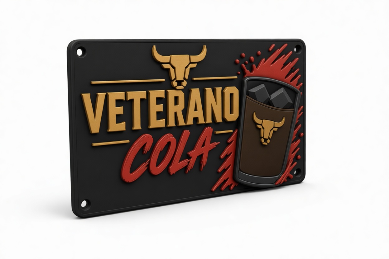 Veterano Cola Sign free 3D printable STL