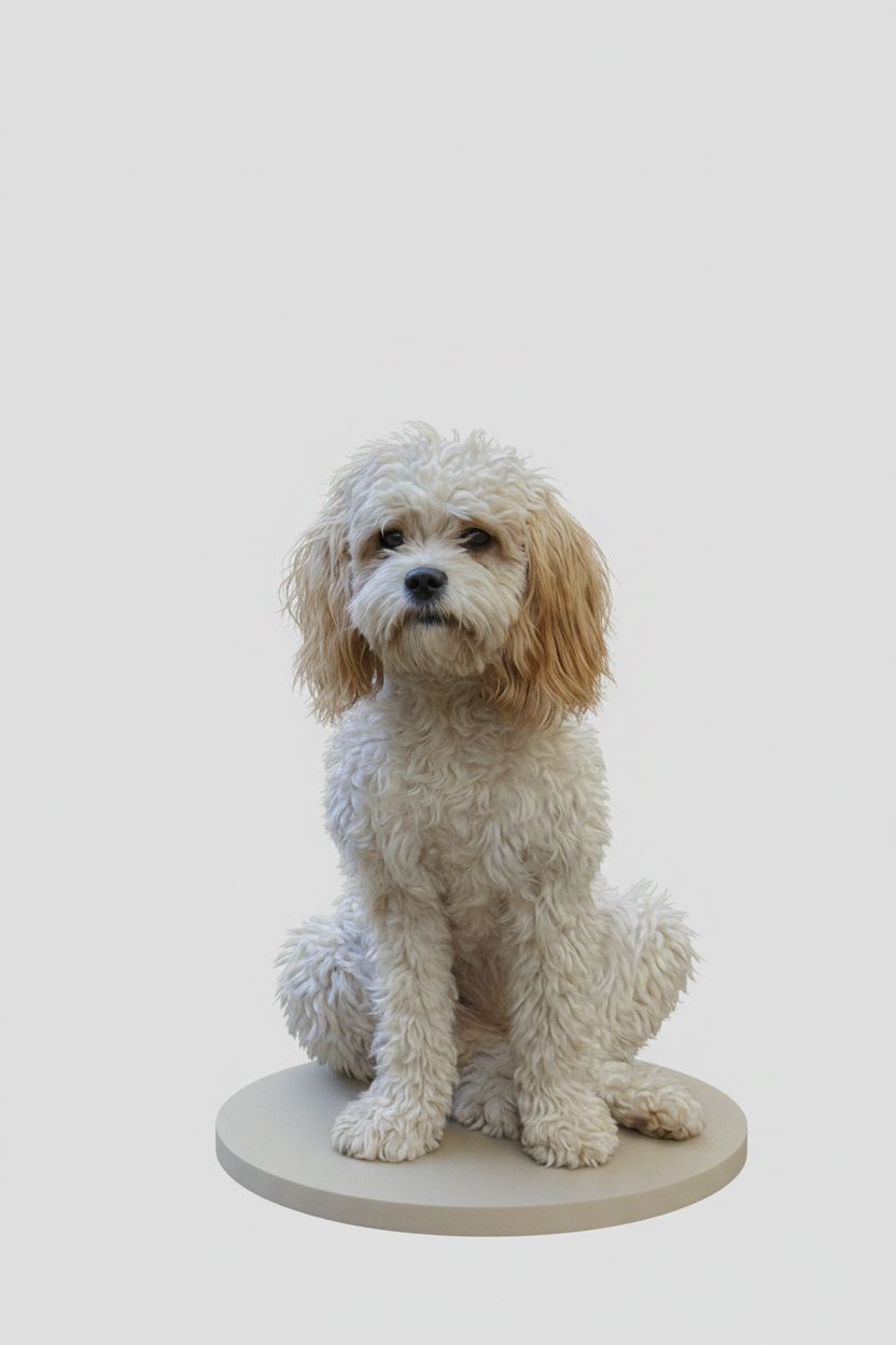 Cockapoo Dog Figurine free 3D printable STL