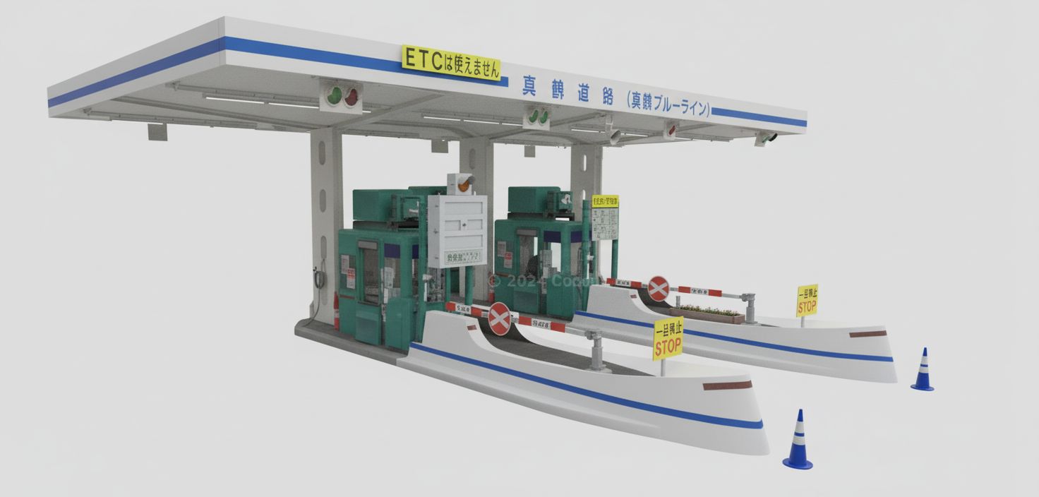 Detailed Toll Booth Model free 3D printable STL