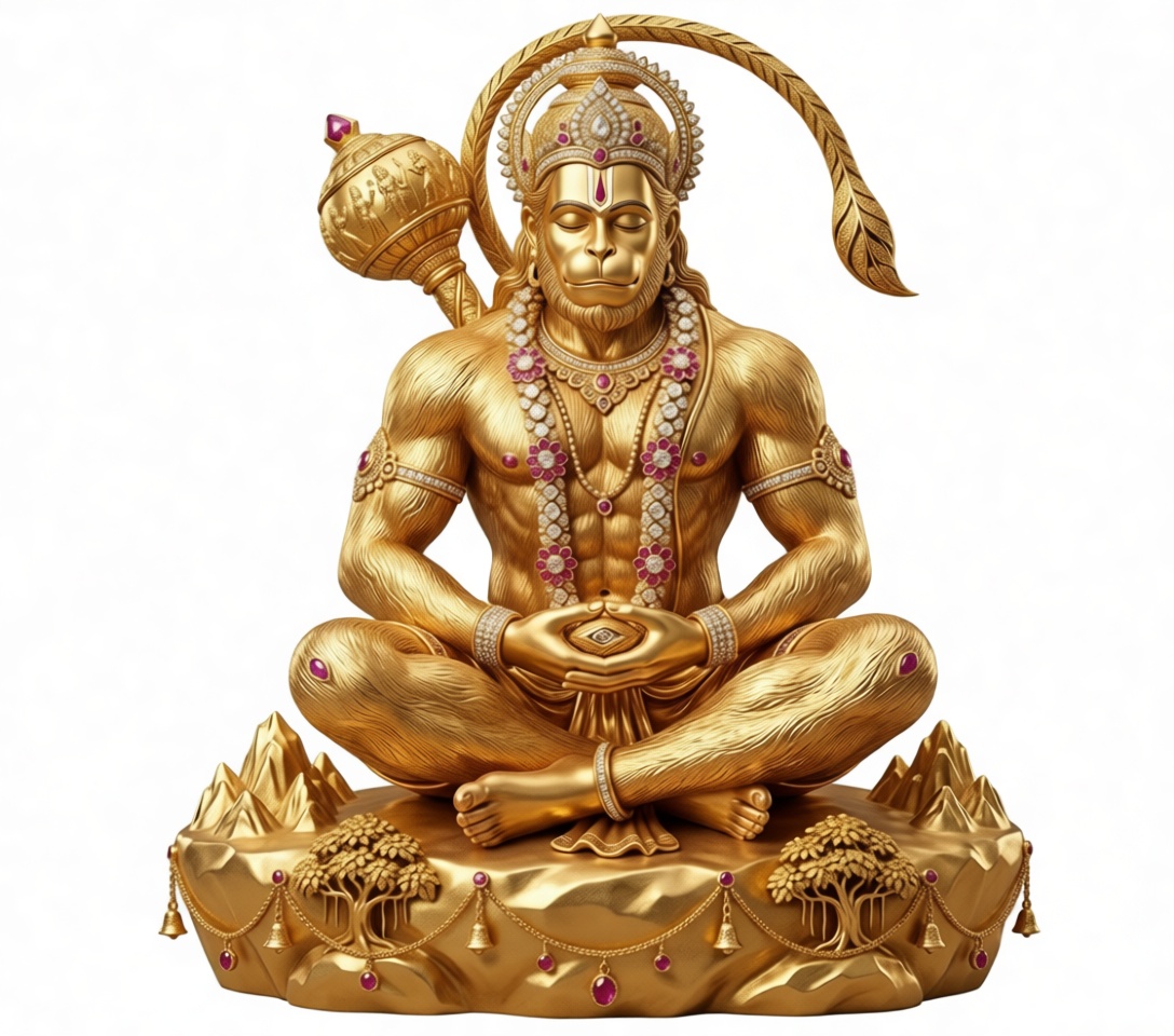 Hanuman Statue Figurine free 3D printable STL