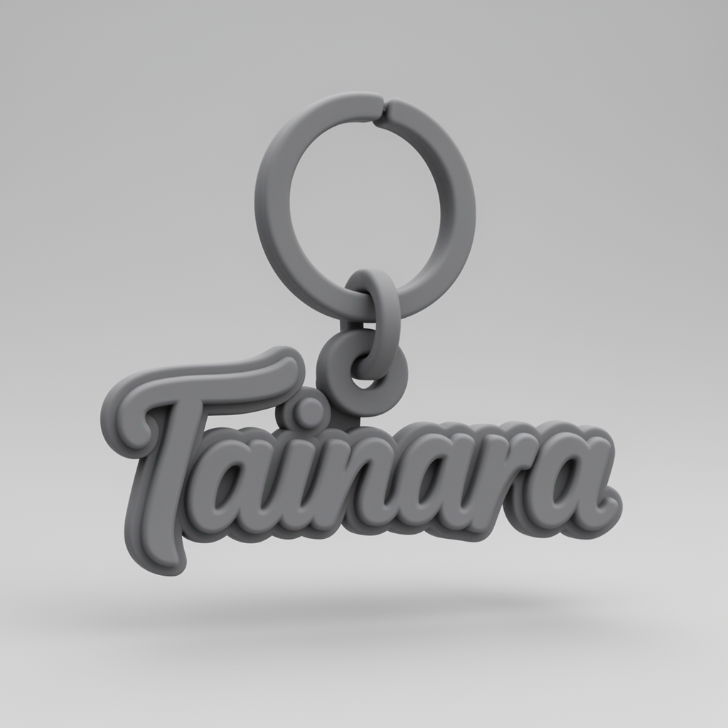 Tainara Name Keychain free 3D printable STL