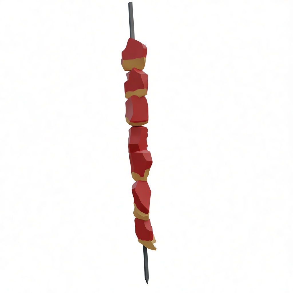Kebab Skewer Model free 3D printable STL