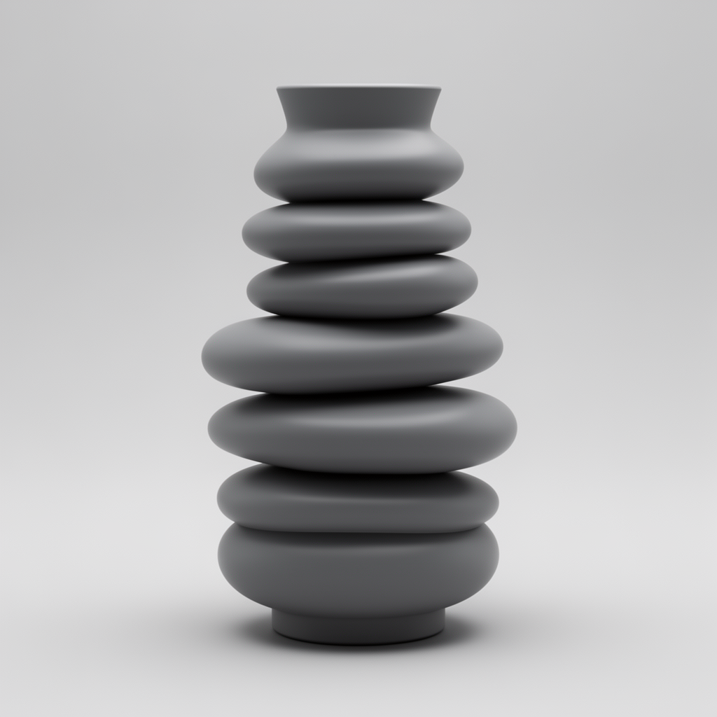 Galet Zen Stackable Vase free 3D printable STL