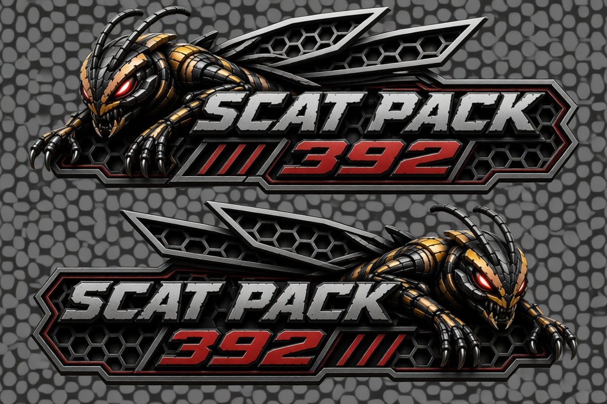 Scat Pack 392 Badge free 3D printable STL