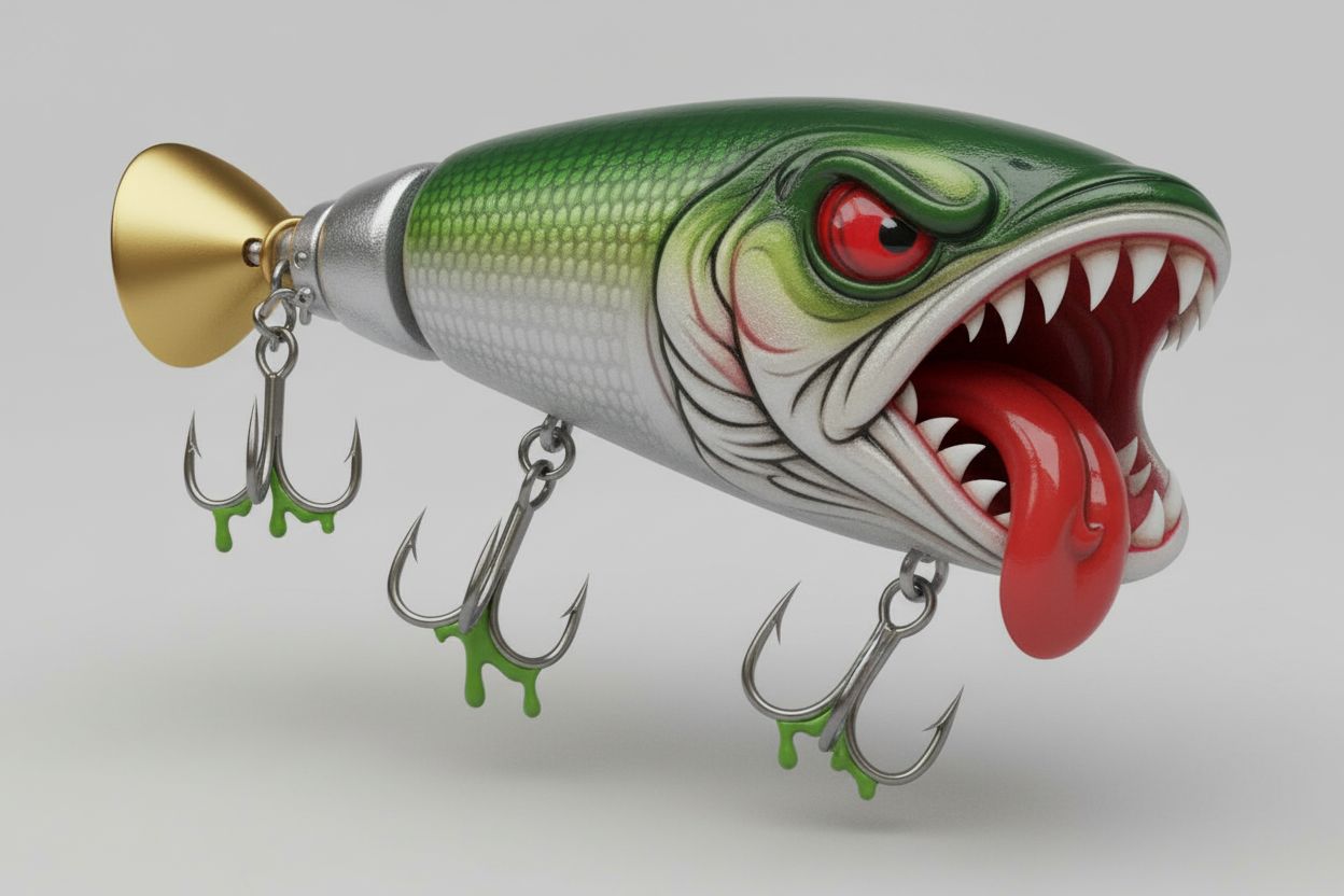Fish Head Lure Model free 3D printable STL