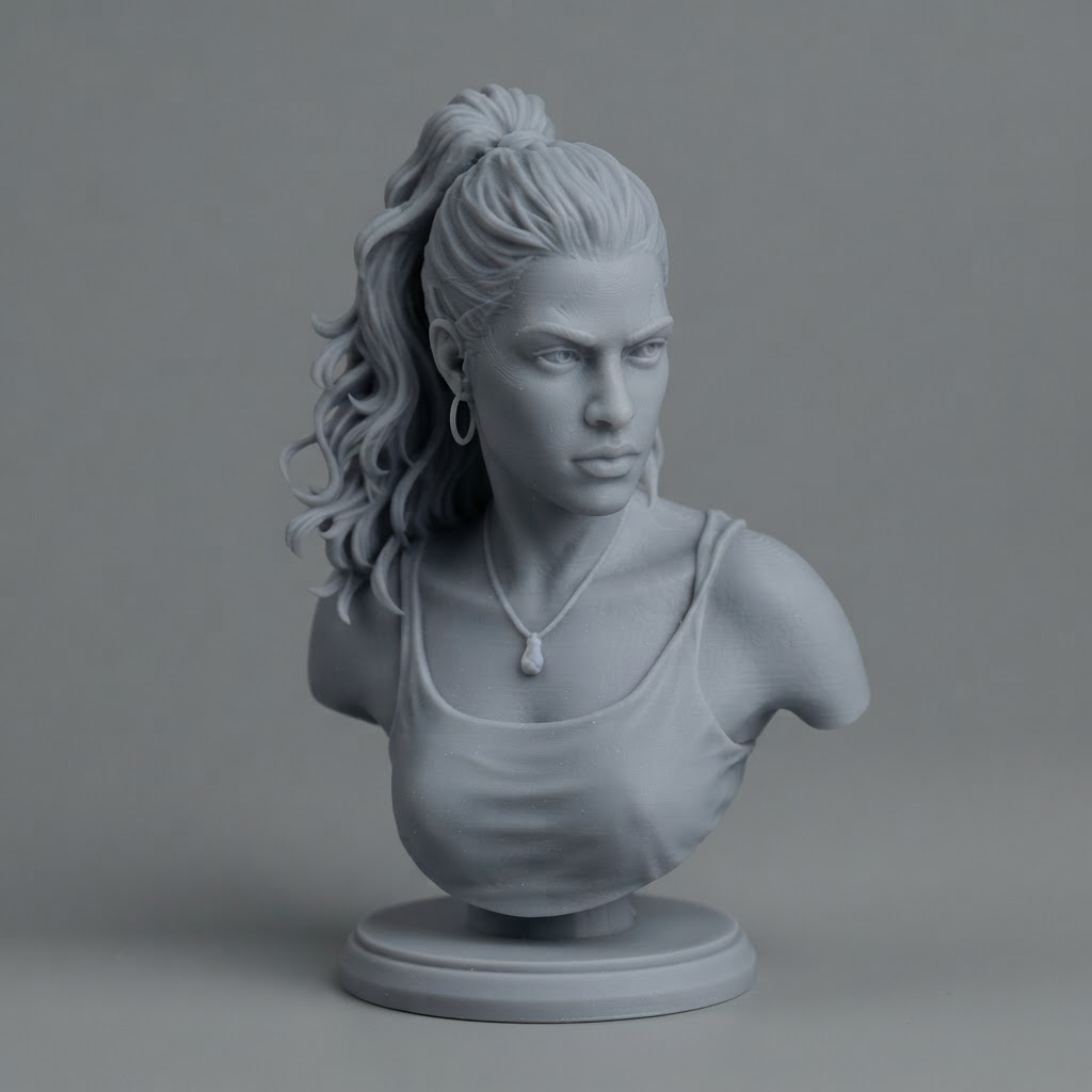 Woman Bust Sculpture free 3D printable STL