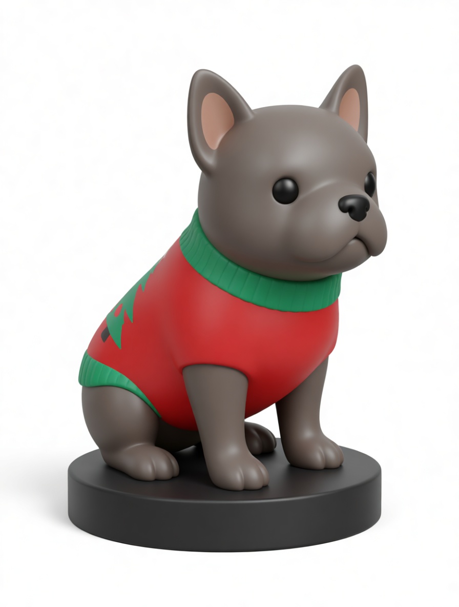 French Bulldog Figurine - Free 3D Printable STL File