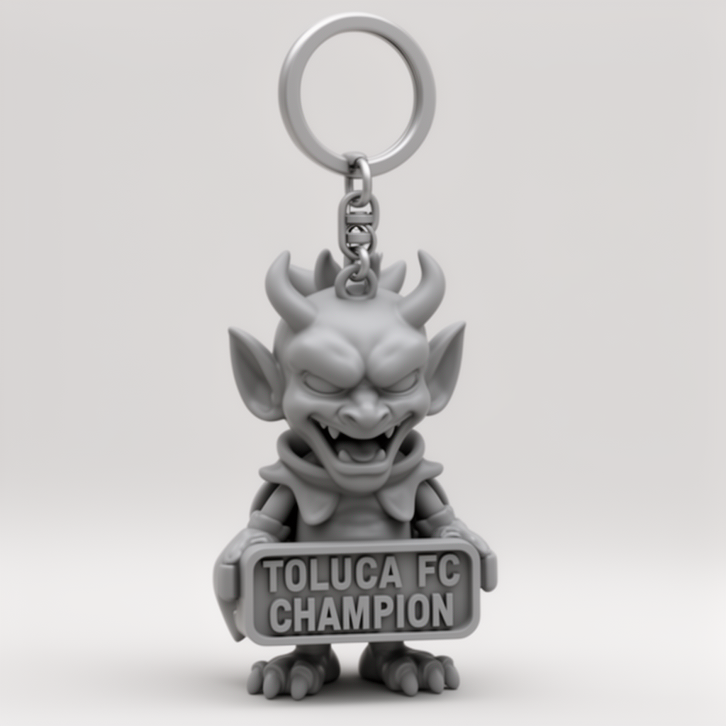 Devil Keychain Toluca free 3D printable STL