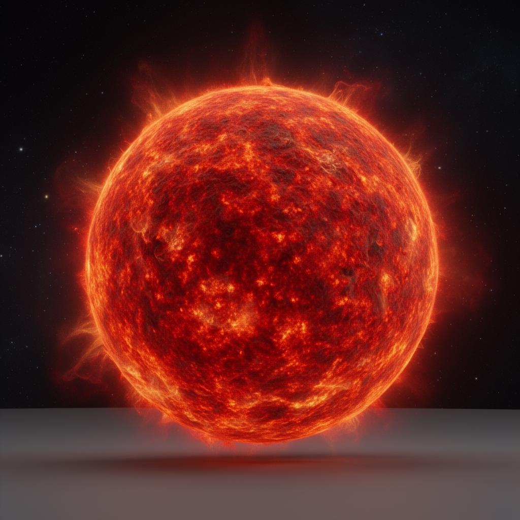 Red Giant Star Model free 3D printable STL