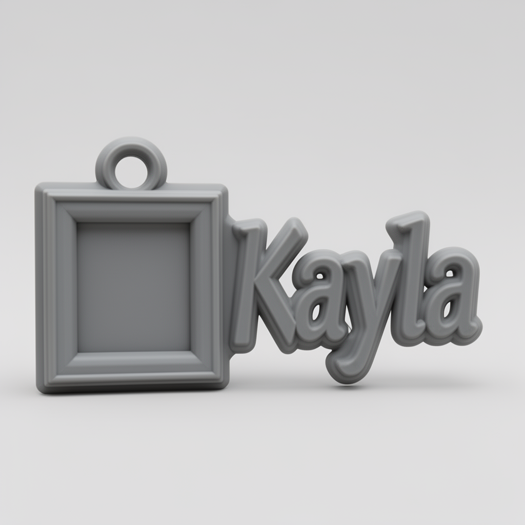 Kayla Keychain Model free 3D printable STL