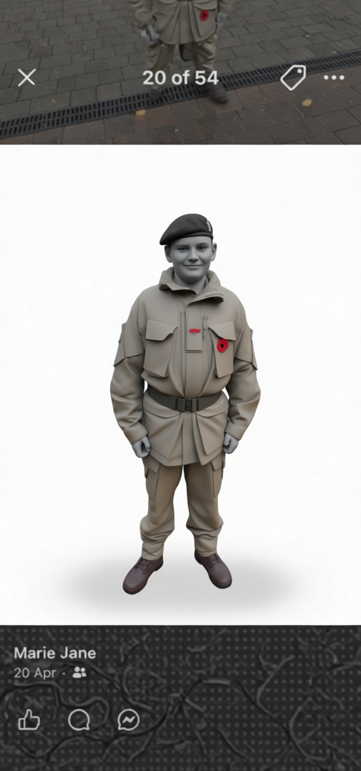WWII British Soldier Figurine free 3D printable STL