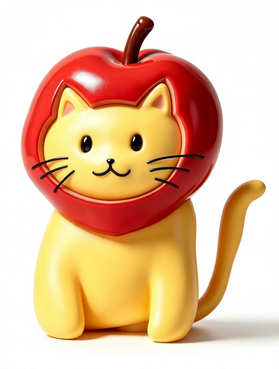 Apple Cat Figurine free 3D printable STL