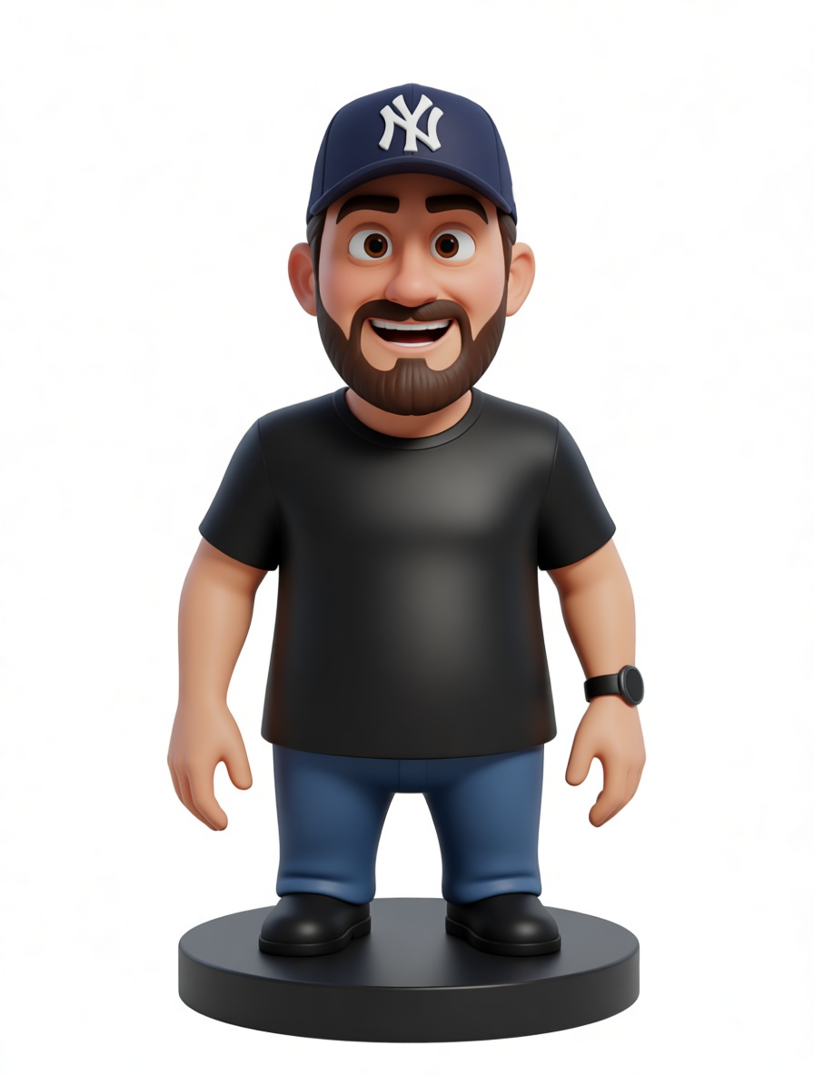 Bearded Man Figurine free 3D printable STL