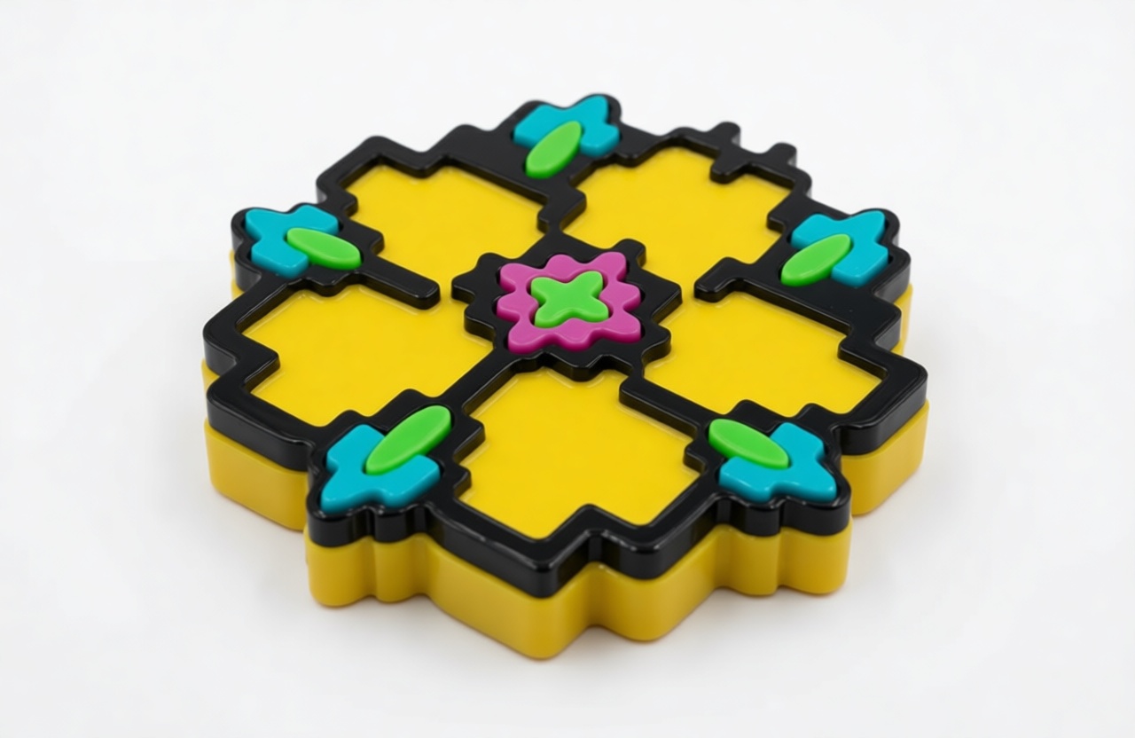 Geometric Floral Puzzle Box free 3D printable STL