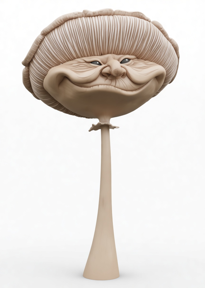 Grinning Mushroom Figurine free 3D printable STL
