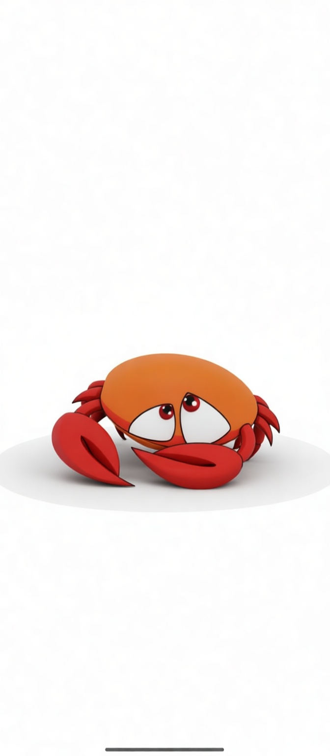 Cartoon Crab Figurine free 3D printable STL