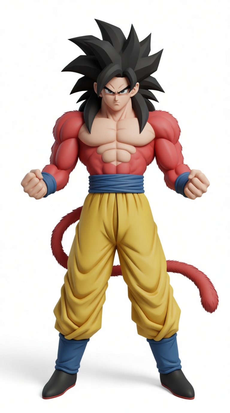 Goku Super Saiyan 4 Figurine free 3D printable STL