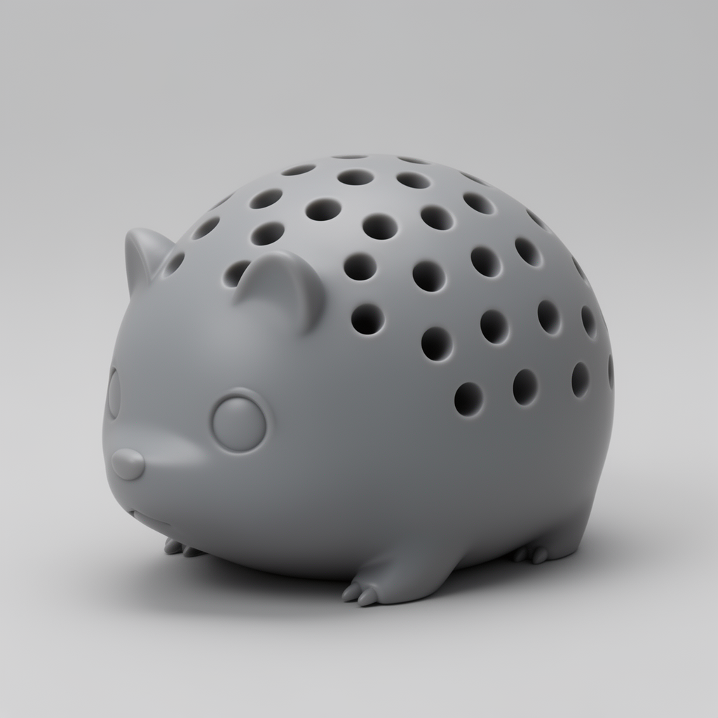 Studio Ghibli Porcupine Figurine free 3D printable STL