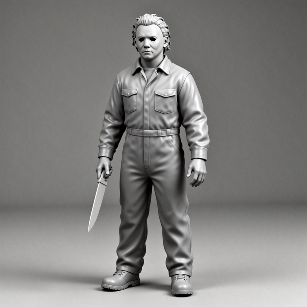 Michael Myers Figurine free 3D printable STL