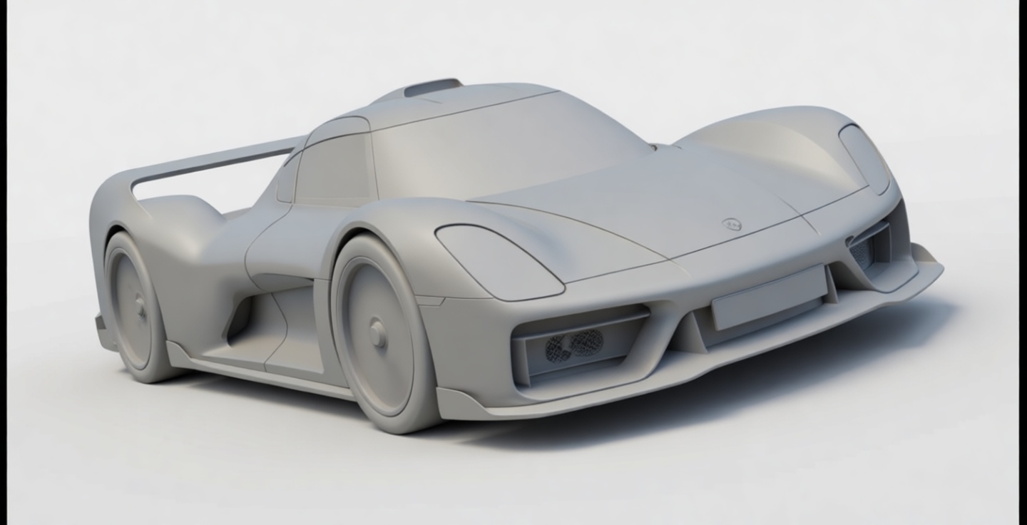 Porsche 911 GT1 Model free 3D printable STL