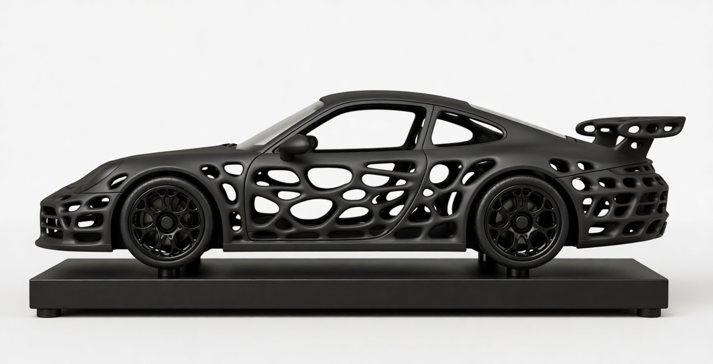 Porsche 911 GT2 Sculpture free 3D printable STL