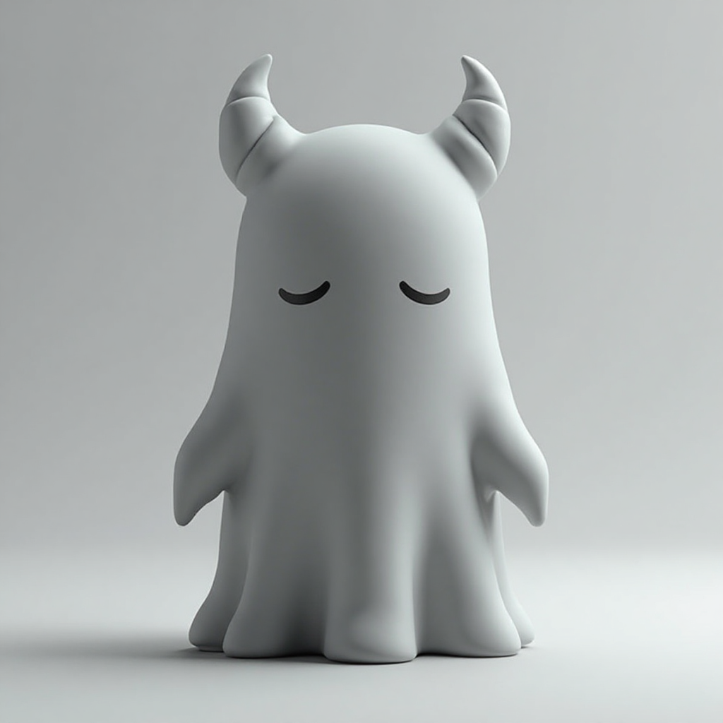 Cute Ghost Figurine free 3D printable STL