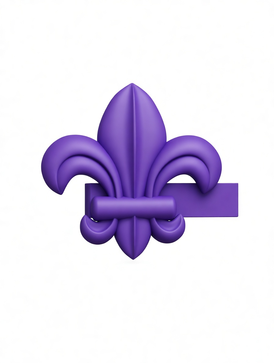 Fleur-de-Lis Emblem free 3D printable STL