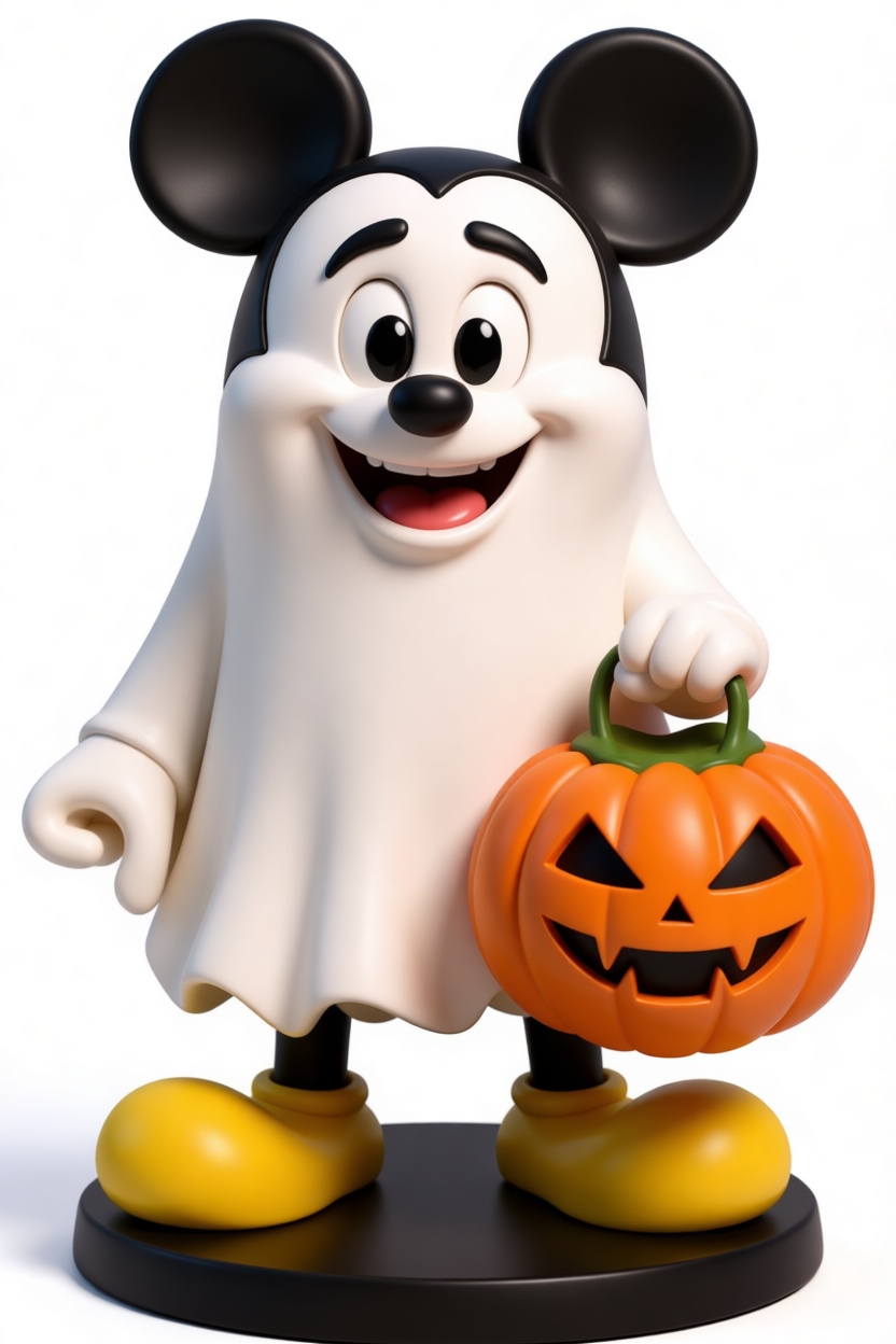Mickey Mouse Ghost Figurine free 3D printable STL