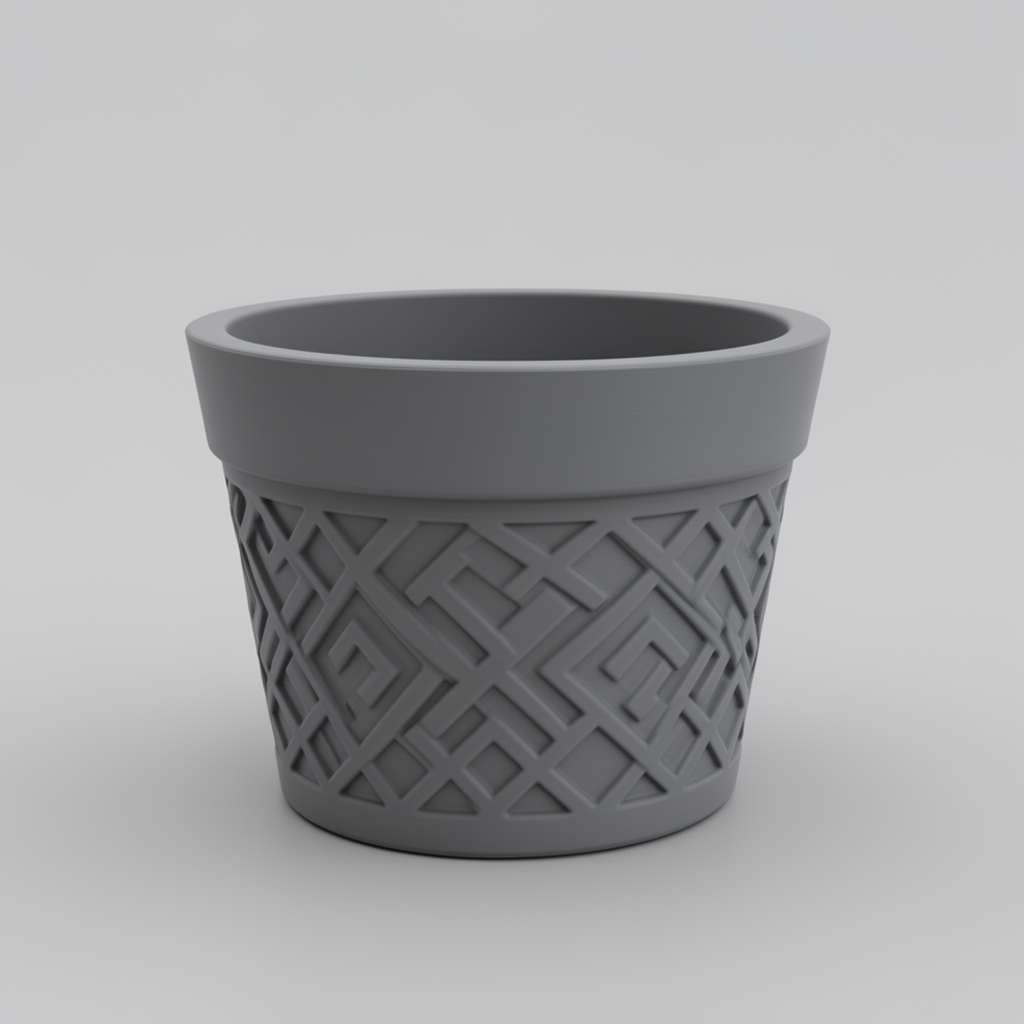 Geometric Plant Pot free 3D printable STL