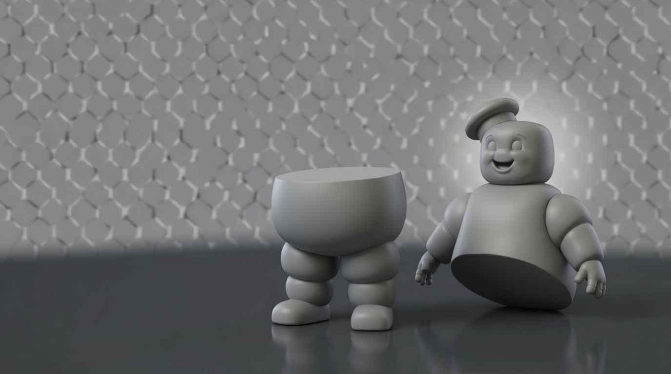 Stay Puft Marshmallow Man Figurine free 3D printable STL