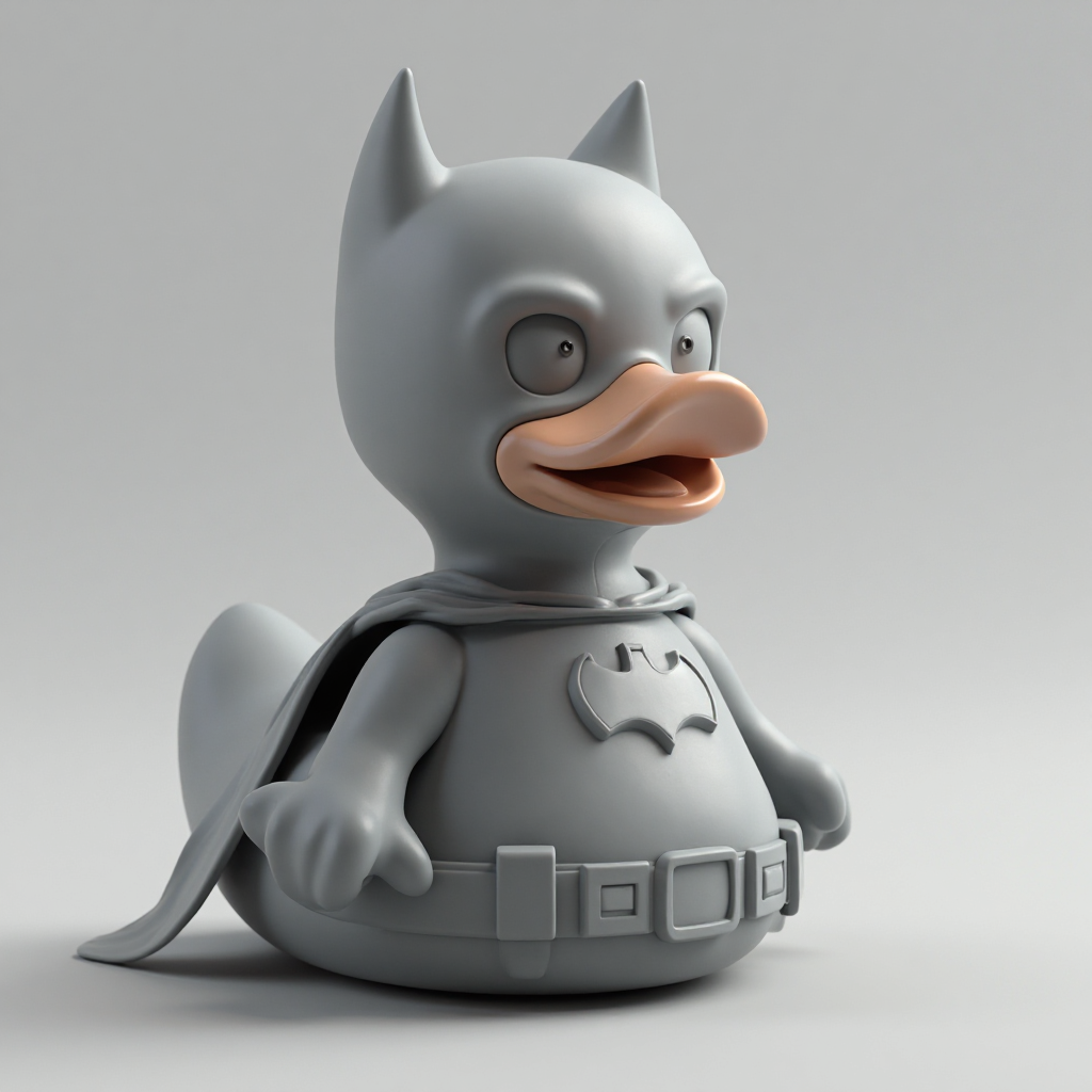 Batman Rubber Duck Figurine free 3D printable STL