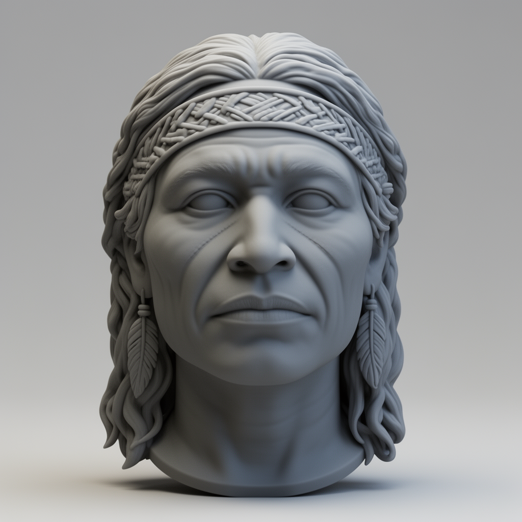 Indigenous Amazonian Bust free 3D printable STL