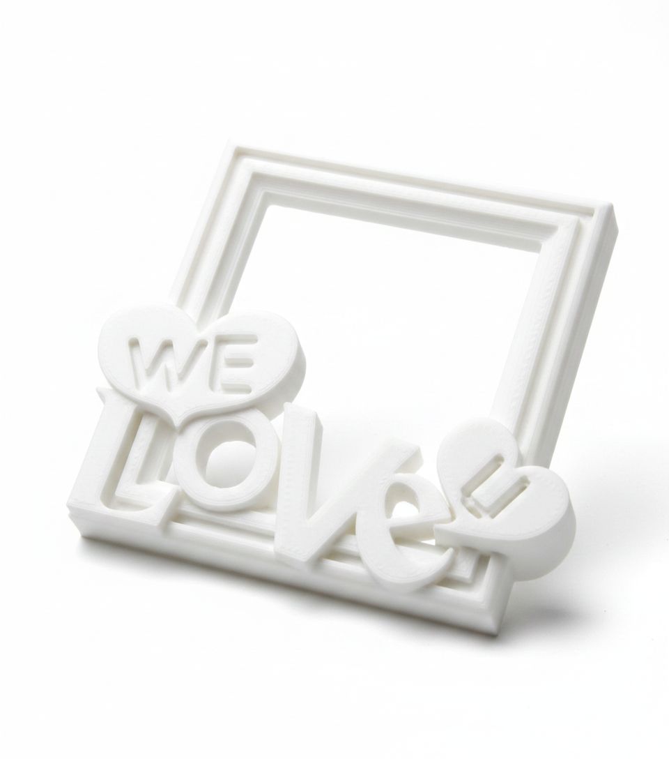 We Love U Photo Frame free 3D printable STL