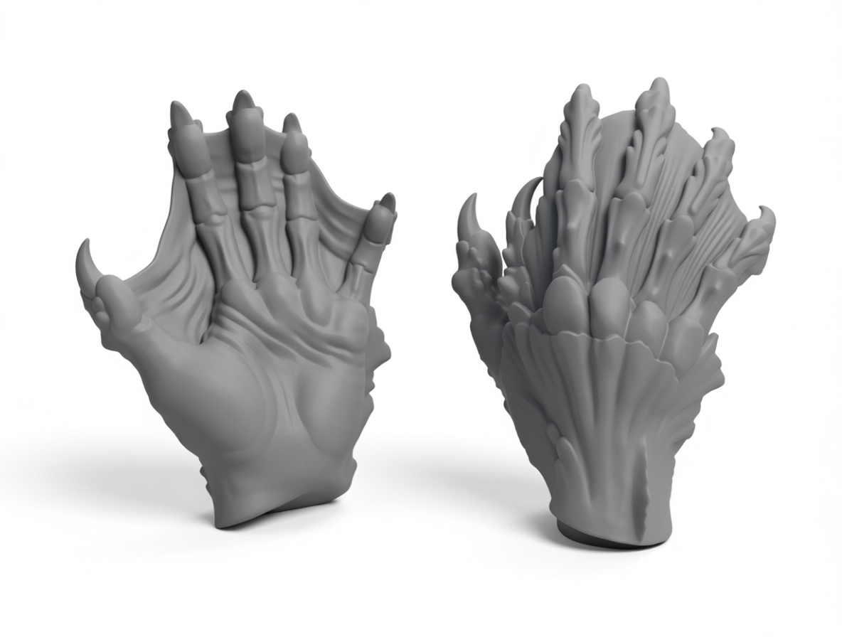 Dragon Claw Gauntlets free 3D printable STL