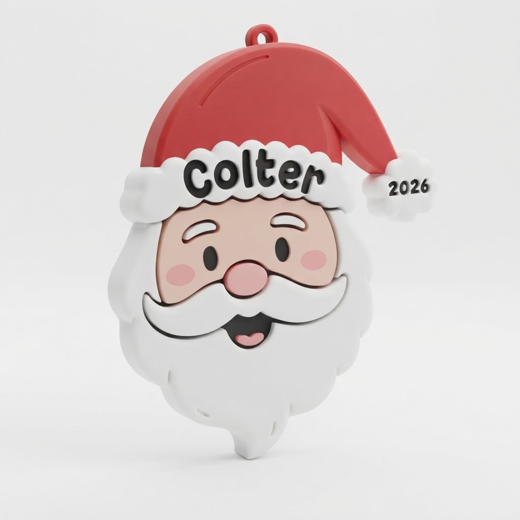 Santa Claus Ornament free 3D printable STL