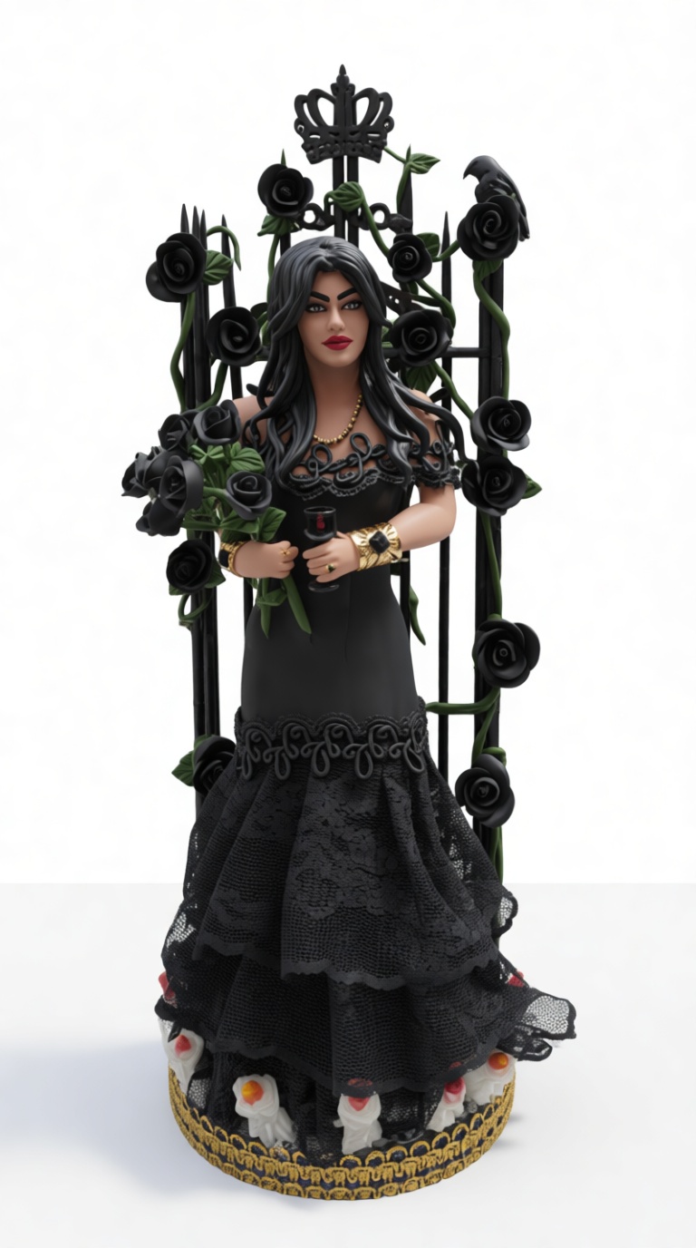 Gothic Woman Figurine free 3D printable STL