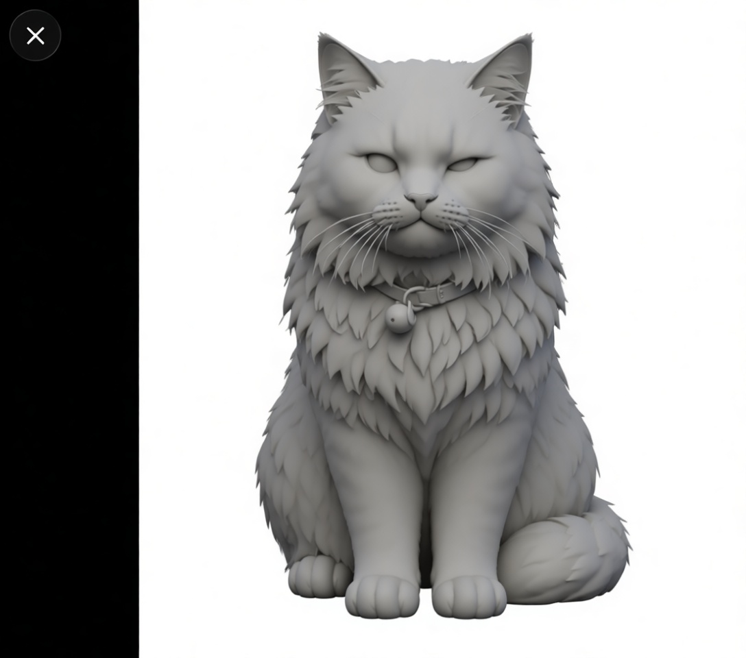 Maine Coon Cat Figurine free 3D printable STL