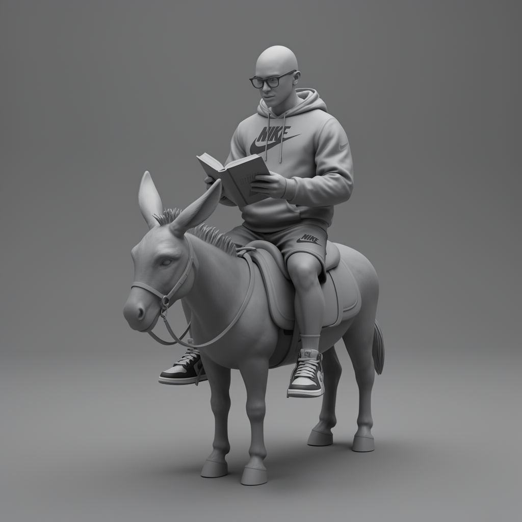 Nike Man Donkey Figurine free 3D printable STL