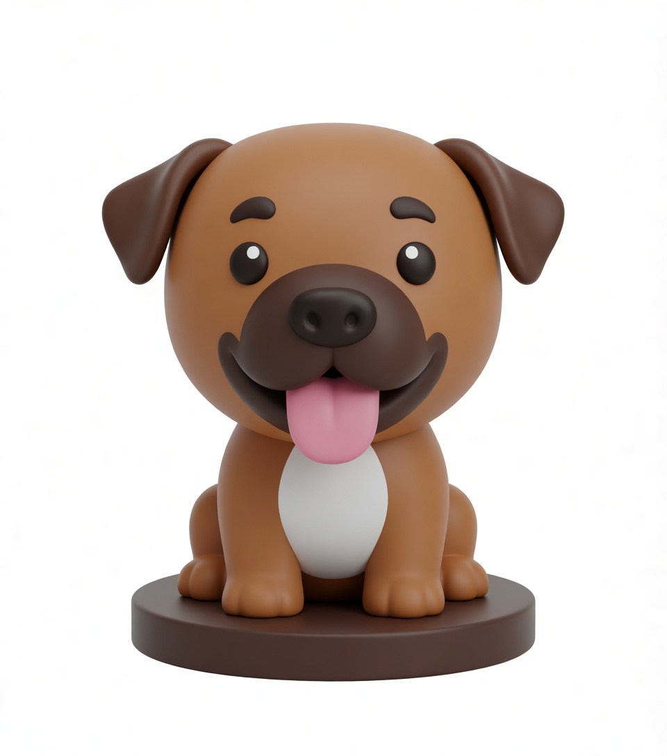 Cute Puppy Figurine free 3D printable STL