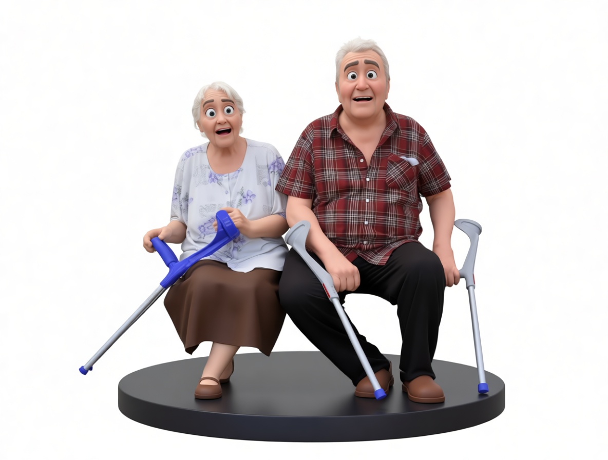 Elderly Couple Figurine free 3D printable STL