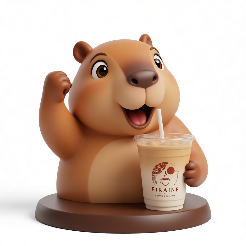 Hamster Figurine with Drink free 3D printable STL