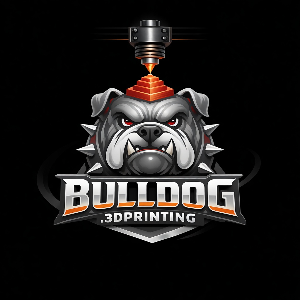 Bulldog 3D Printing Logo free 3D printable STL